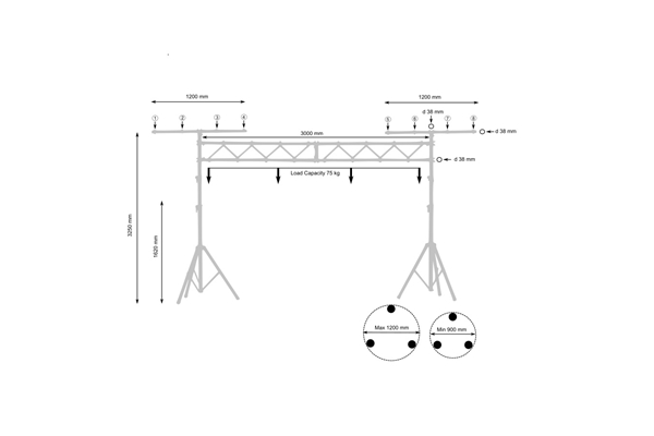 Quik Lok STS/14 Sistema a ponte in alluminio