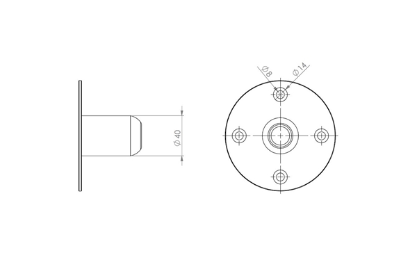 Quik Lok - SC/108 Flangia per speaker