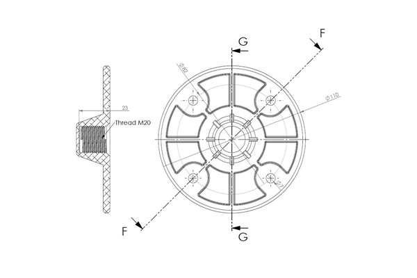 Quik Lok - SC/109 Flangia per speaker