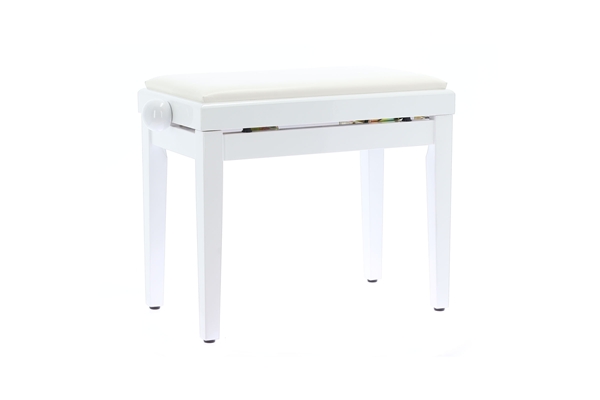 Quik Lok PB/100 WH L Panca Bianco Lucido per Pianoforte