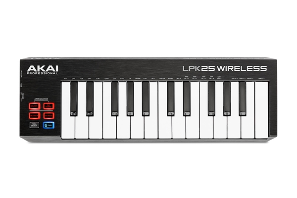 Akai Professional - LPK25 WIRELESS: MINI TASTIERA MIDI A 2 OTTAVE BLUETOOTH E USB