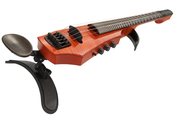 NS Design - CR5 Fretted Electric Violin 5 Amber Stain
