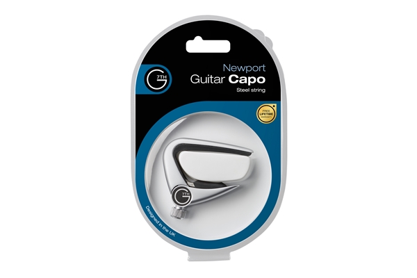 G7TH - Newport 6 String Silver Capo