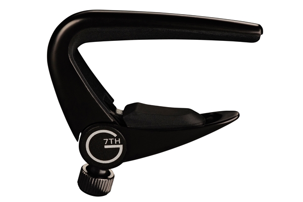 G7TH - Newport 6 String Black Capo