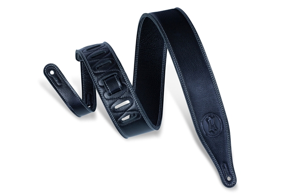 Levy's - M17SS-BLK Tracolla in pelle Super Soft Black 2 1/2