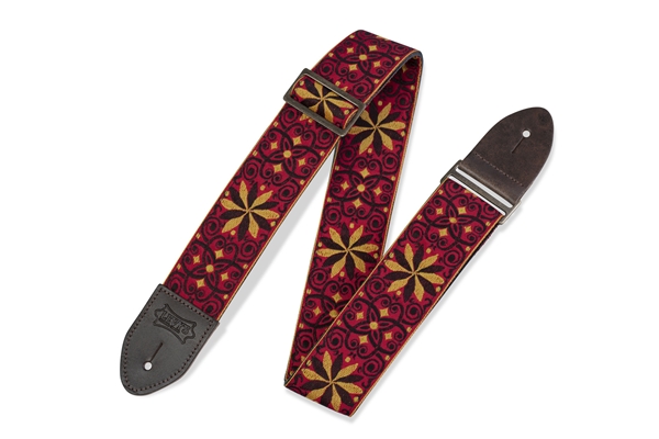 Levy's - M8HTV-21 Tracolla in jacquard Red & Gold 2