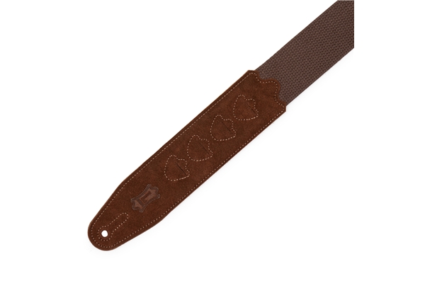 Levy's - MC2PH-BRN Tracolla con porta plettri in cotone Brown 2