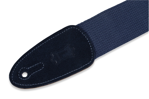 Levy's - MC8-NAV Tracolla in cotone con terminali in pelle scamosciata Navy 2