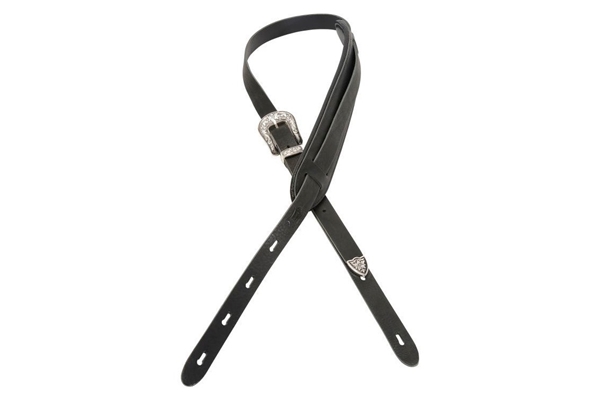 Levy's - PM23W-BLK Tracolla in pelle conciata al vegetale Black 1