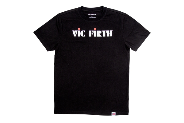 Vic Firth - PTS20LOGOL - Black Logo Tee - Large