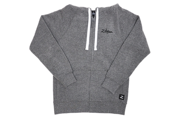 Zildjian - T3421 - Gray Zip Up Logo Hoodie - S