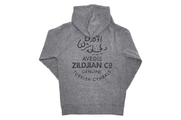 Zildjian - T3423 - Gray Zip Up Logo Hoodie - L