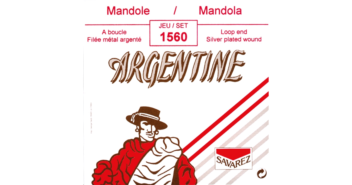 Argentine 1560 Set 8 Corde Loop End Mandola