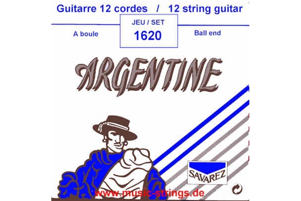 Argentine - 1620 Set 12 Corde Ball End Chitarra Gypsy