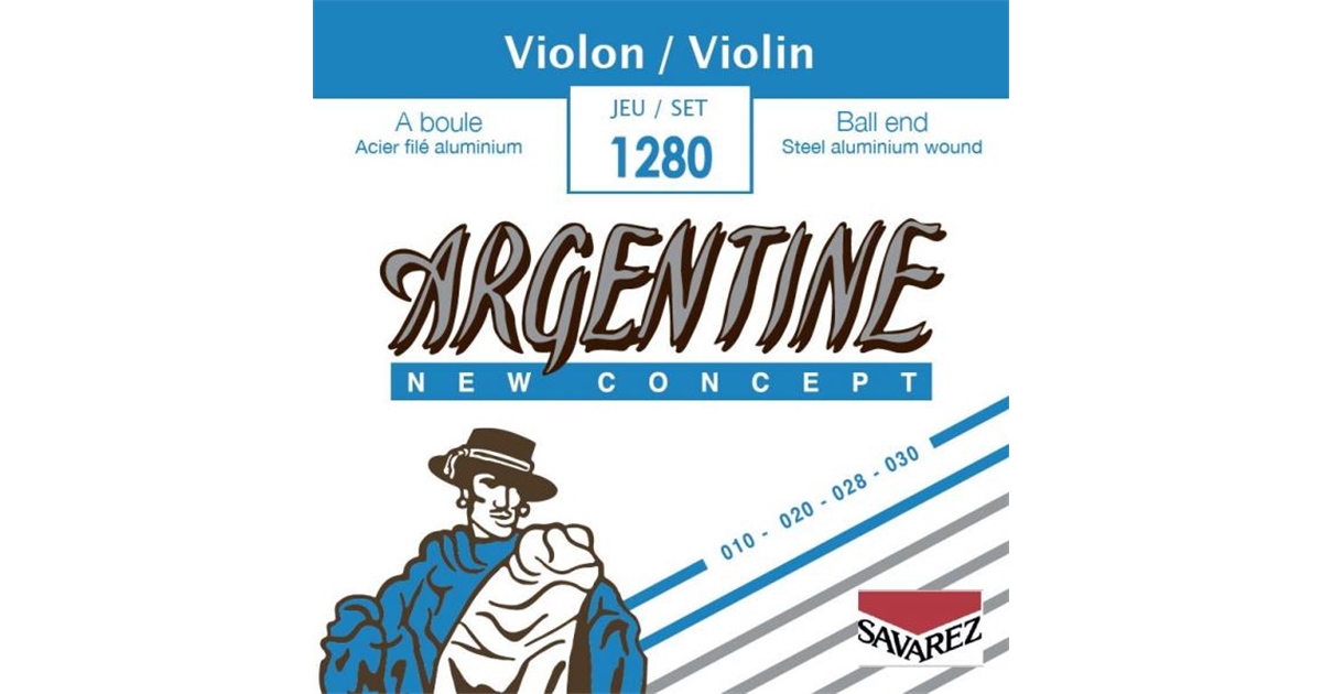 Argentine 1281 Corda singola MI-1 Liscia in Acciaio Violino