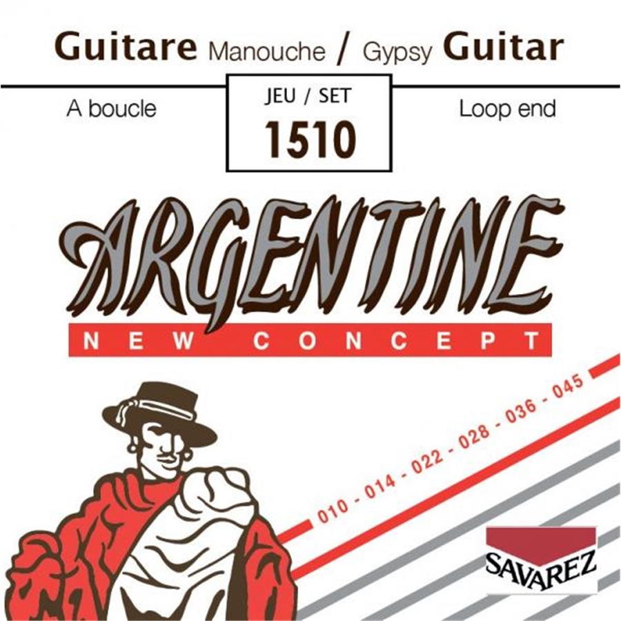 Argentine 1011 Corda sing MI-1 Loop End Liscia in Acciaio Chitarra Gypsy