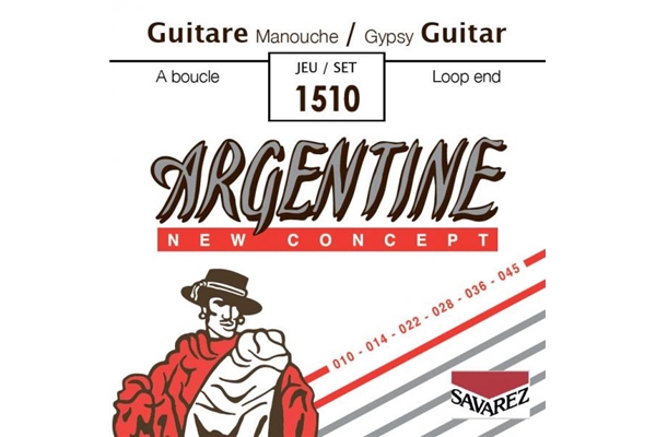 Argentine - 1011 Corda sing MI-1 Loop End Liscia in Acciaio Chitarra Gypsy