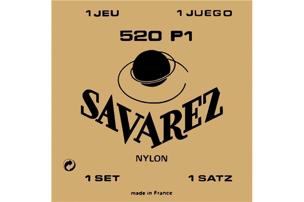 Savarez - 520P1 Set con Alti Avvolti in Plastica Chitarra Classica