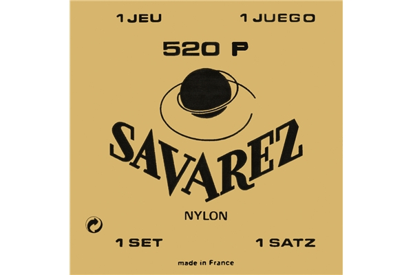 Savarez 520P Set con Alti Avvolti in Plastica Chitarra Classica