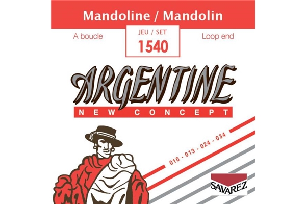 Argentine - 1042 Corda singola LA-2 Liscia in Acciaio Mandolino