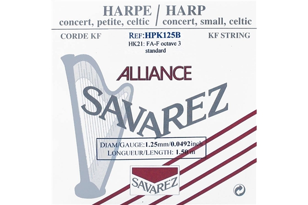 Savarez HPK125B Ottava 3, Nota FA (1.25 mm)