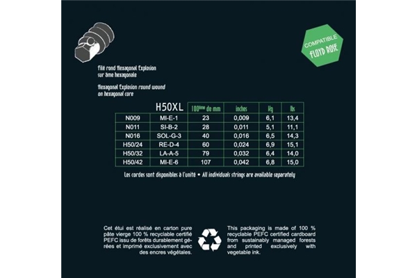 Savarez - Hexagonal Explosion - H50XL Extra Light Set 009/042