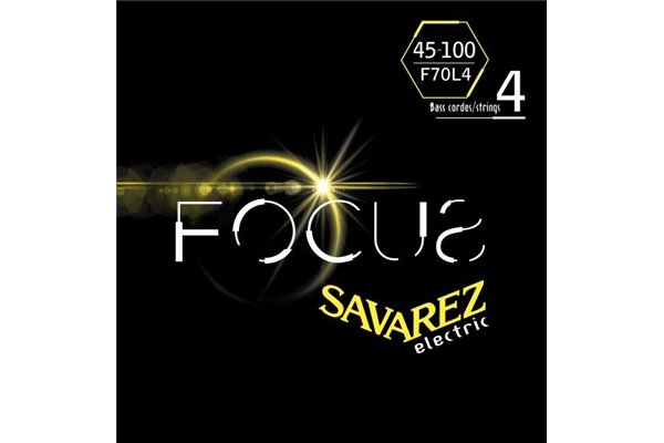 Savarez - F70L4 Corde Focus per Basso Elettrico 45-100, Set/4