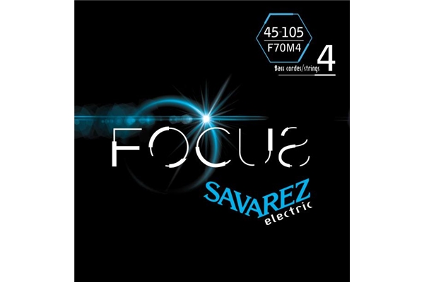 Savarez - F70M4 Corde Focus per Basso Elettrico 45-105, Set/4
