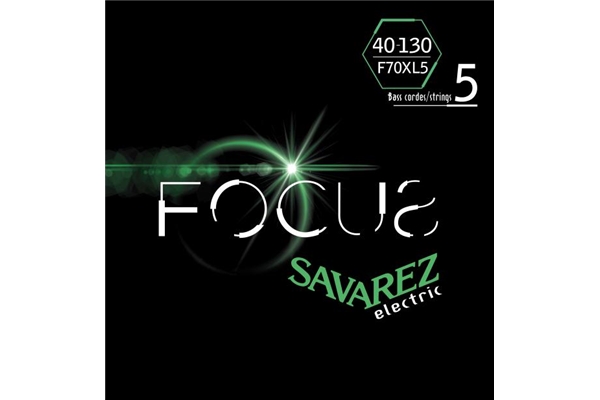 Savarez - F70XL5 Corde Focus per Basso Elettrico 40-130, Set/5