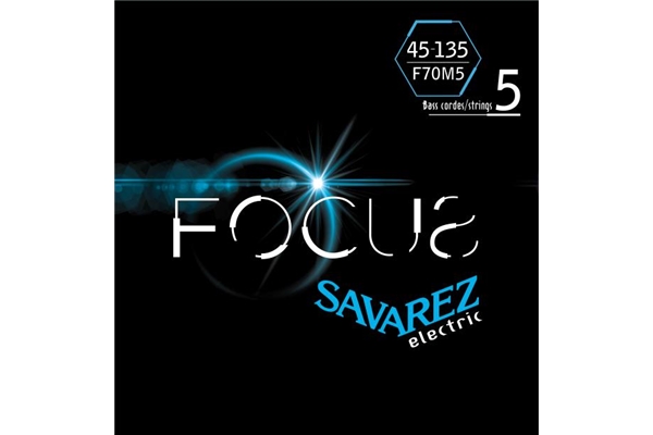 Savarez - F70M5 Corde Focus per Basso Elettrico 45-135, Set/5