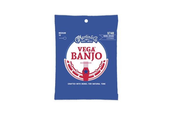 Martin & Co. - V740 Vega Banjo Strings Medium Monel Wound