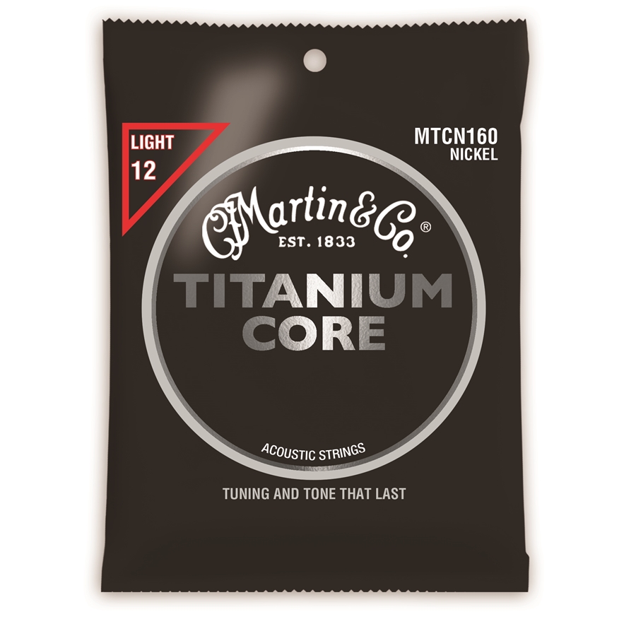 Martin & Co. MTCN160 Titanium Core Acoustic Strings Light 12-55