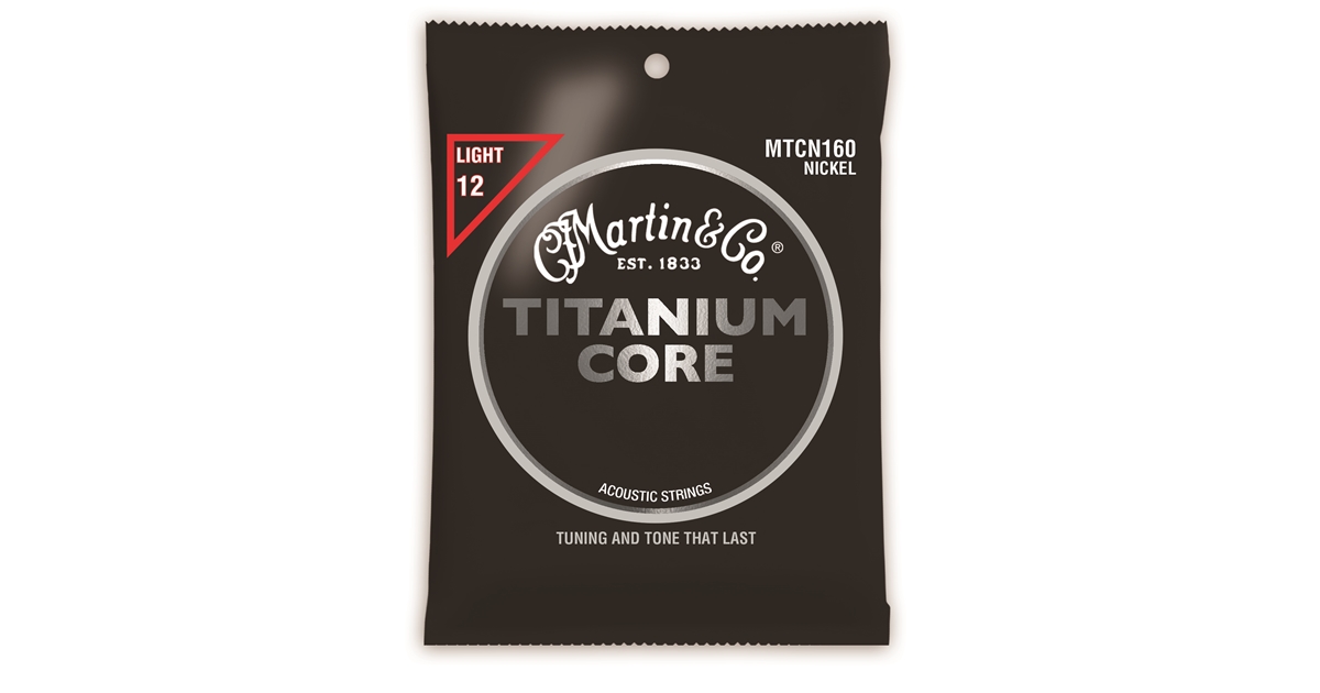 Martin Co. MTCN160 LUXE Titanium Core Light 12 55 corde per