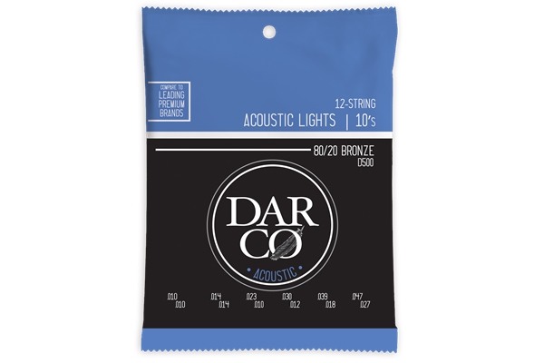 Darco D500 Darco Acoustic Light 12-Strings Bronze 10-47