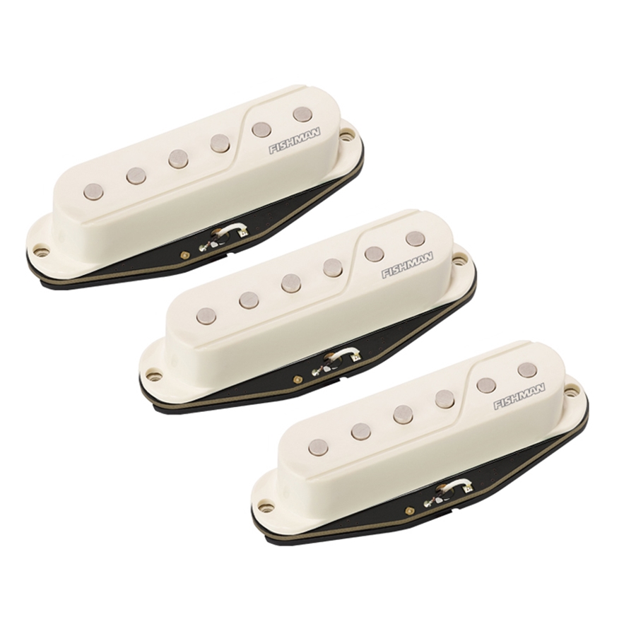 Fishman Fluence Single Width Pickup Strat® Set/3 White