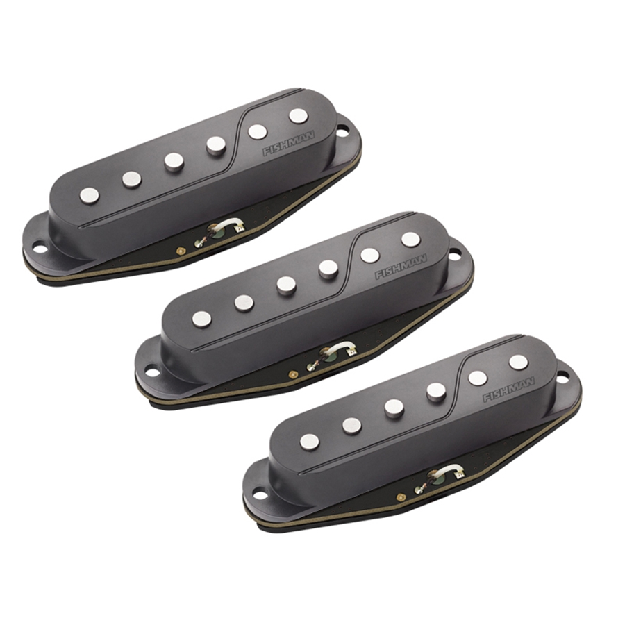 Fishman Fluence Single Width Pickup Strat® Set/3 Black