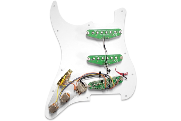 Fishman - Fluence Loaded Pickguard Stratocaster 3 Single Width White