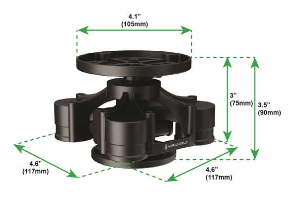 IsoAcoustics - V120 Supporto disaccoppiatore