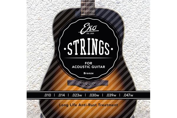 Eko Guitars - Corde Chitarra Acustica Bronze 10-47 Light Set/6