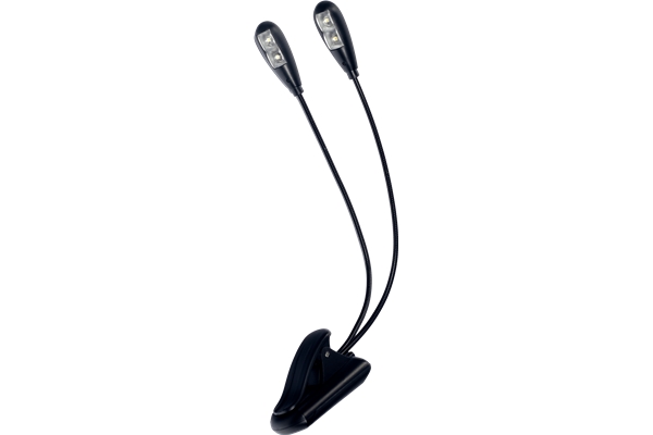 RTX - LP2L 2 lampade a Clip Flessibile per Leggio (4 led)