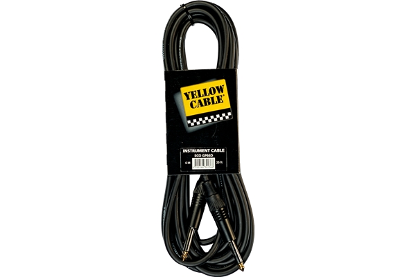 Yellow Cable - GP66D Cavo Strumento Jack Mono/Jack Mono Profilato 6 m