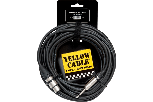 Yellow Cable - M10J Cavo Microfonico Jack Sbilanciato/XLR Femmina 10 m