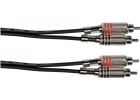 Yellow Cable - K04-1 Cavo Segnale 2x RCA Maschio/2x RCA Maschio 1 m