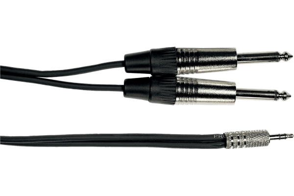 Yellow Cable - K07M-3 Cavo Segnale 2x Jack Mono/Mini Jack Stereo 3 m