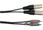 Yellow Cable - K09-3 Cavo Segnale 2x RCA maschio/2x XLR Maschio 3 m