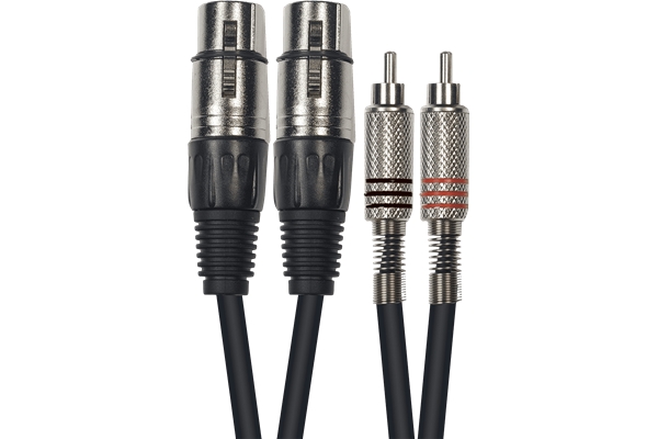 Yellow Cable - K10-3 Cavo Segnale 2x RCA maschio/2x XLR Femmina 3 m