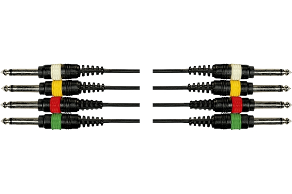 Yellow Cable - MU01 Cavo Multiplo 4x Jack Mono/4x Jack Mono 3 m