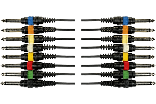 Yellow Cable - OC01 Frusta 8 Cavi Jack Mono/Jack Mono 3 m