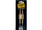 Yellow Cable - AD02 Adattatore Jack/Jack Mono Maschio 2 Pcs Yellow Cable - AD02 Adattatore Jack/Jack Mono Maschio 2 Pcs