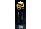 Yellow Cable - AD05 Adattatore Mini Jack Mono Maschio/Jack Mono Femmina 2 Pcs Yellow Cable - AD05 Adattatore Mini Jack Mono Maschio/Jack Mono Femmina 2 Pcs